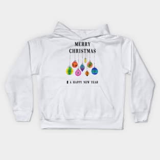 Christmas Bauble Card Kids Hoodie